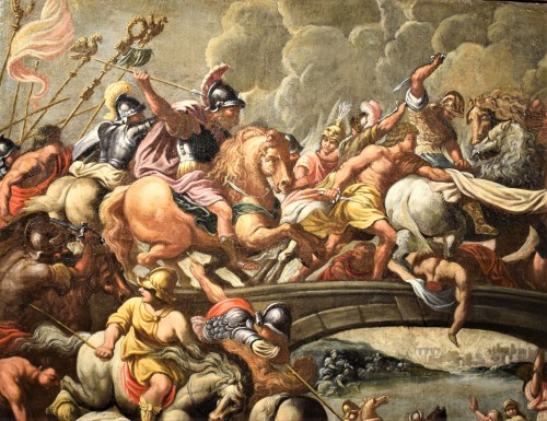 La Bataille des Amazones, école flamande, cercle Pieter Paul Rubens vers1630 - Louis XIII